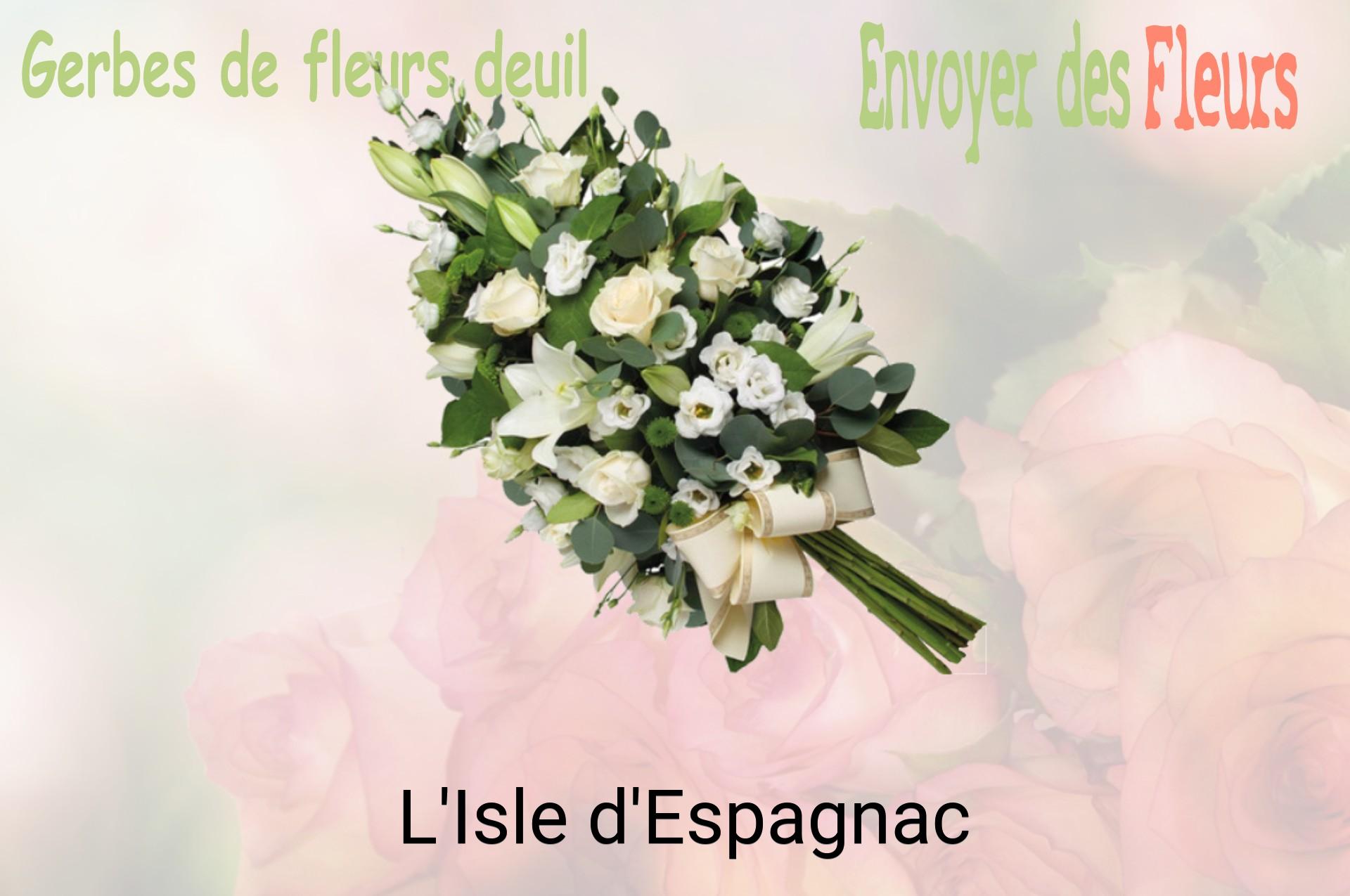 Gerbe de fleurs de deuil livrée à L'Isle-d'Espagnac